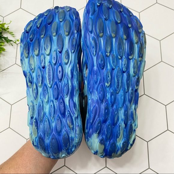 Merrell Hydro Moc Water Clogs, Size 8 Tie Dye Blue Vegan Friendly Lightweight - Picture 4 of 8